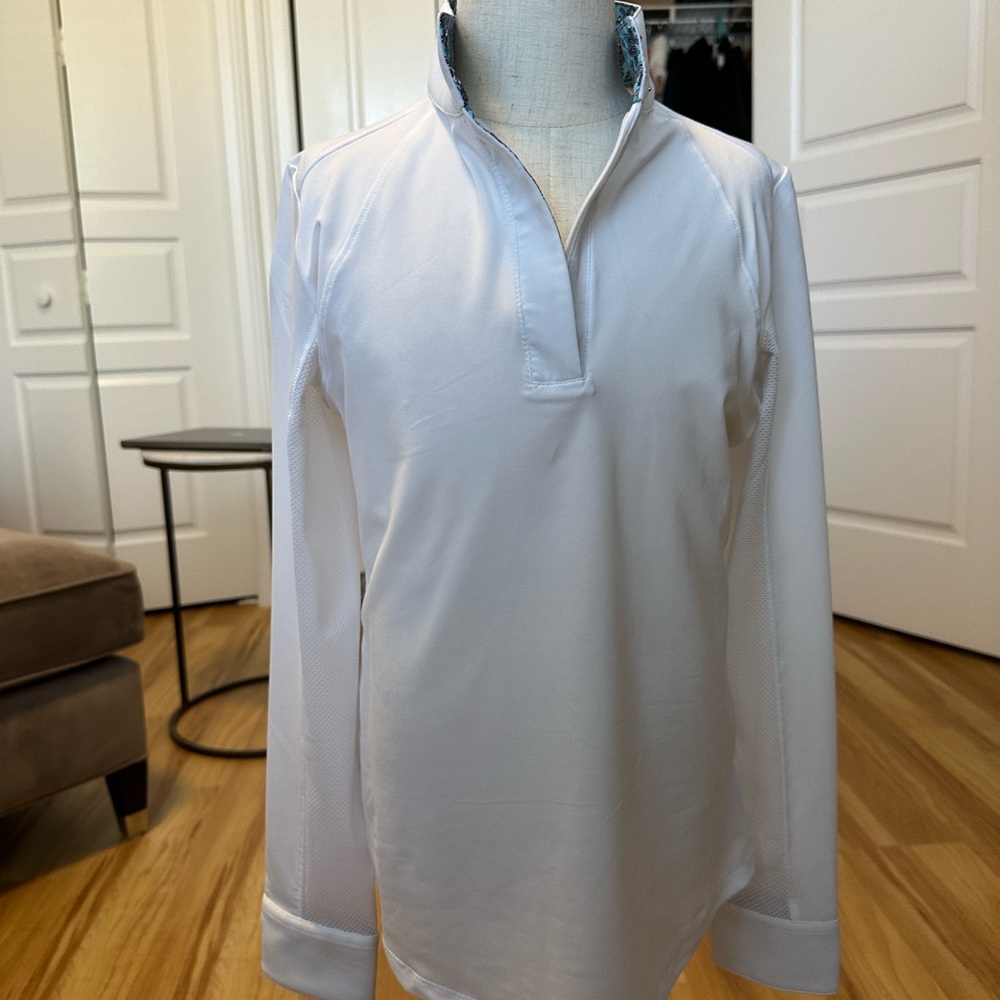 RJ Classics equestrian girls show shirt size M (8-10), long sleeves